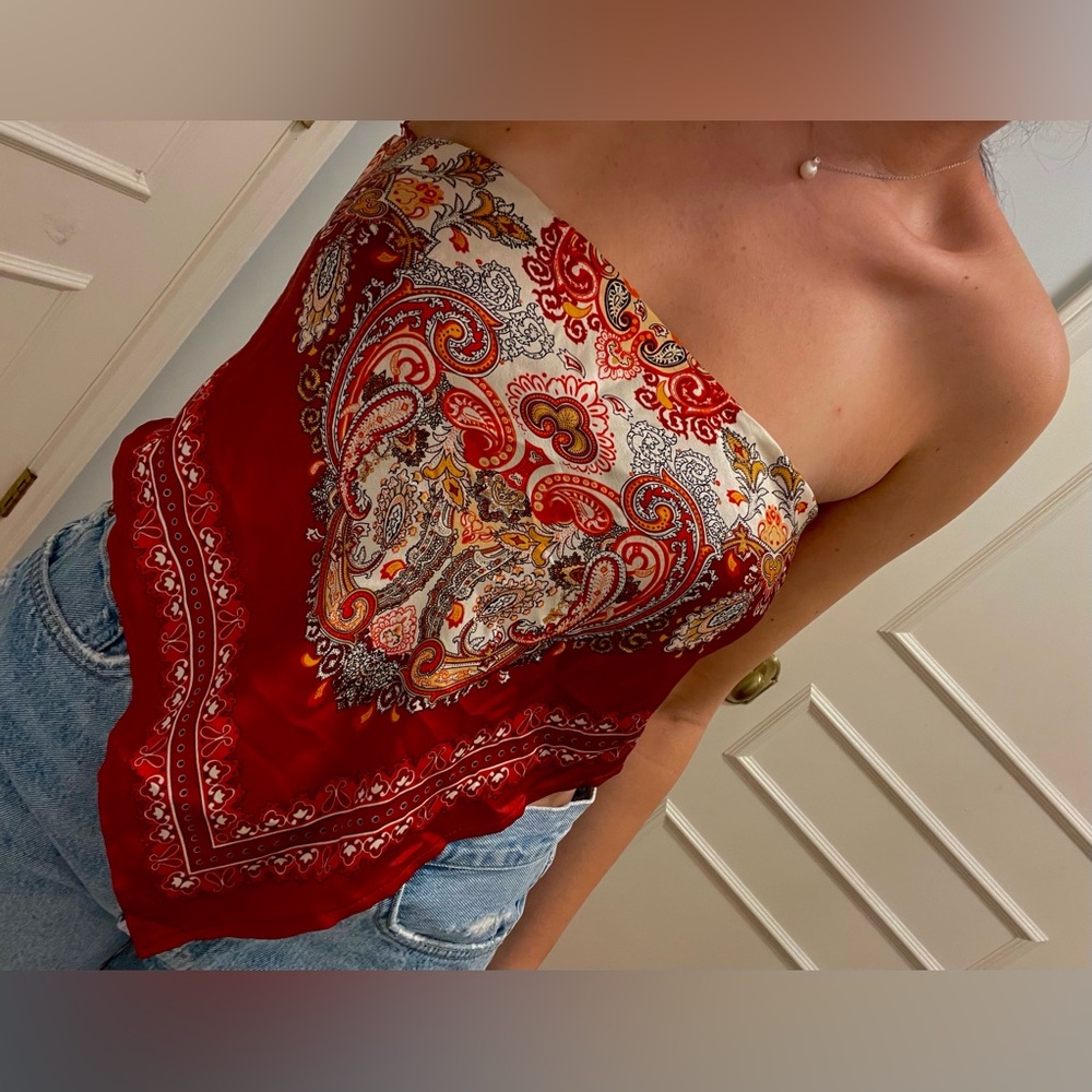 Scarf Top with Bandeau